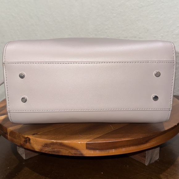 Kate Spade Magnolia Street Small Mina Gray/Blue Leather Satchel Bag - Picture 9 of 12